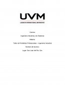 Taller de Portafolios Profesionales – Ingeniería Industrial