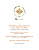 Introducción a la responsabilidad social Tarea 2: Contexto de la RSC