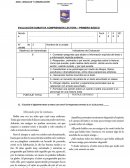 EVALUACIÓN SUMATIVA COMPRENSIÓN LECTORA – PRIMERO BÁSICO