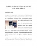 COMERCIANTE INDIVIDUAL: CAPACIDAD LEGAL Y CARÁCTER PROFESIONAL