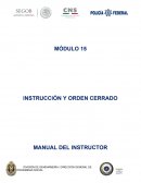 MÓDULO 15 INSTRUCCIÓN Y ORDEN CERRADO MANUAL DEL INSTRUCTOR
