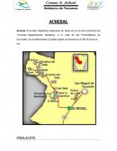 Breve historia de Acheral