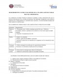 Requerimientos y estructura minima de la planificación de unidad