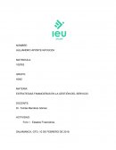 ESTRATEGIAS FINANCIERAS EN LA GESTIÓN DEL SERVICIO