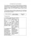 RESUMEN DEL PLAN DE GOBIERNO