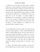 EL PODER DE LA VOLUNTAD