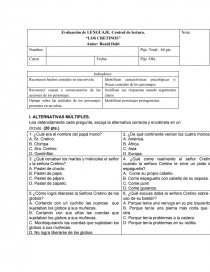 Evaluación de LENGUAJE. Control de lectura. “LOS CRETINOS”. Página 1