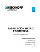 Fabricación Matriz Progresiva