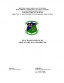 FUNCIONES LOGÍSTICAS “SERVICIO DE MANTENIMIENTO”