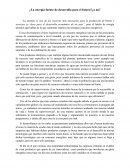 ¿La energía fuente de desarrollo para el futuro?¿o no?