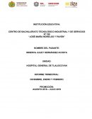 INFORME TRIEMSTRAL HOSPITAL GENERAL DE TLALIXCOYAN