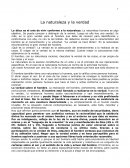 La naturaleza y la verdad