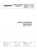 Acta de Costitucion de Proyecto KIRCHHOFF Automotive GmbH