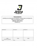 CONTROL EN ATENCIÓN DE PEDIDOS Y DESPACHOS DE PRODUCTO FINAL EN ALMACÉN CUSCO