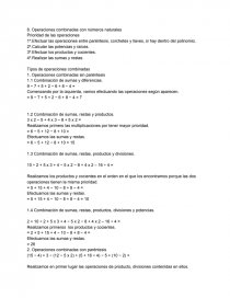 Operaciones combinadas. Página 1
