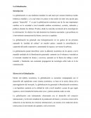 La Globalizacion. Efectos de la Globalización