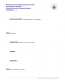 PLAN DE ESTUDIOS: Licenciatura en Derecho