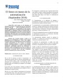 INTELIGENCIA ARTIFICAL El futuro en manos de la automatización