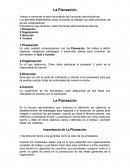 La Planeacion Administracion