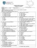 Prueba de lectura mensual ¡Cuidado con el perro!