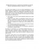INFORME PRESTACION DE LA LABOR SOCIAL PROGRAMA CICLORUTAS PERIODO COMPRENDIDO ENTRE EL 20/02/2018 Y EL 16/05/2018