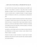 CARTA DE OTTAWA PARA LA PROMOCIÓN DE SALUD