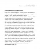 La falsa depresión en redes sociales