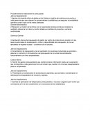 Procedimiento de elaboración de presupuesto