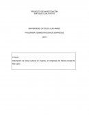 Descripción de Acoso Laboral en mujeres, en empresas del Sector privado de Manizales