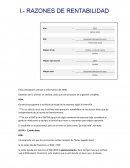 Razones Financieras