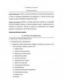 Formulación de proyecto. Estudio de mercado