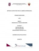 PRACTICA RELATIVA TOMA DE DESICIONES EXPORTACION DE TEXTILES A E.U.A.