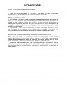 ¿Qué es instrumentación y control?
