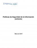 Políticas de Seguridad de la Información (extracto)