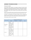 Actividad 1. Pronóstico de ventas