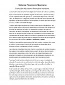 Sistema Financiero Mexicano. Evolución del sistema financiero mexicano