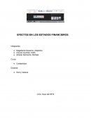 EFECTOS EN LOS ESTADOS FINANCIEROS