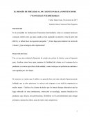 EL DESAFÍO DE FIDELIZAR A LOS CLIENTES PARA LAS INSTITUCIONES FINANCIERAS INTERMEDIARIAS
