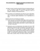 ÉTICA DE MARKETING – COMERCIALIZACIÓN DE UN PRODUCTO QUE DAÑA LA SALUD