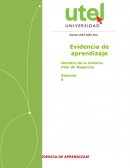 EVIDENCIA DE APRENDIZAJE SEMANA 6 PLAN DE NEGOCIOS