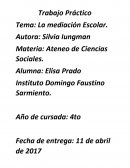 La mediación Escolar