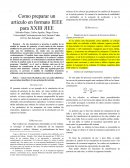 Como preparar un artículo en formato IEEE para XXIII JIEE