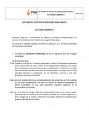 DIPLOMADO: GESTIÓN DE ENERGÍAS RENOVABLES ACTIVIDAD SEMANA 3