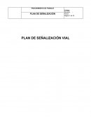 PLAN DE SEÑALIZACIÓN VIAL