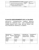 Plan de aseguramiento de calidad