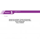 Nombre de la actividad: “Fuentes de Información”