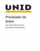 Procesador de textos.Herramientas de la productividad
