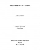 Acoso Laboral y Teletrabajo