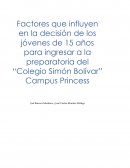 Factores que intervienen en la toma de decisiones del jovenes millenials