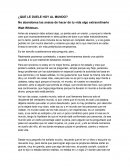 Que le duele hoy al mundo